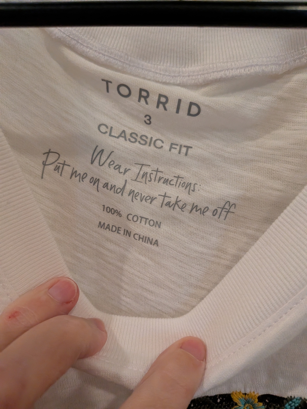torrid White Muscle Tank with Black Snake and Orange Floral Print - Picture 2 of 2